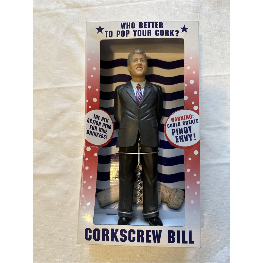 Corkscrew Bill!  President Bill Clinton Corkscrew - New in Box!‎